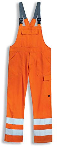 Uvex 8893 Arbeitshose - Warnschutz-Latzhose f. Herren - Orange - Gr 52