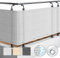 Sol Royal SolVision Balkon Sichtschutz HB2 HDPE blickdichte Balkonumspannung 90x500 cm – Schutz für Balkon Geländer Sichtschutz Weiß – Abdeckung mit Ösen und Kordel