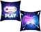 GiantGo 2Stück Kissenbezüge mit Videospiel-Thema, ausgefallene Coole Gaming-Muster, Wörter, Kissenbezüge für Gamer, Sofa, Bett, Überwurf-Kissenbezüge, Dekoration, Game-Controller-Muster