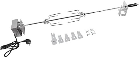 Campingaz Rotisserie Kit pour Poulet et Autres volailles, tournebroche Universel pour Gril Campingaz séries 3 & 4, tournebroche électrique avec Broches et Moteur, Gris