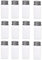 12Pcs 30ml Clear Glass Decorative Bottles with Aluminium Lids Empty Sample Jars Vials Tube Small Containers for Message Wedding Favors Decorations