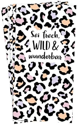 Grafik Werkstatt Taschentücher mit Spruch | Geschenkidee | 10 Stück | Sei frech