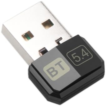 Adattatore Bluetooth USB 5.4, Chiavetta Bluetooth per PC Laptop EDR Dongle USB Bluetooth Compatibile con Windows 11/10/8.1/7