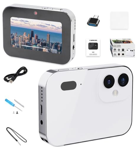 4K Digitalkamera Upgrade, 64 MP Vlogging Kamera für Kinder mit Nachtsicht, 3 Zoll HD Touchscreen, Kompakte Kleine Kamera, Keine SD Karte Im Lieferumfang Enthalten