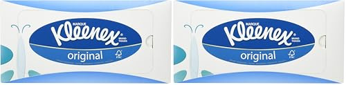 Kleenex 8824 Boite de mouchoirs standard Blanc 20 x 20 cm 72 feuilles (Lot de 2)