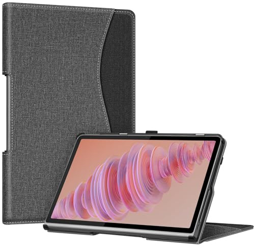Fintie Hülle für Lenovo Tab Plus (TB351FU) 11.5 Zoll 2024 Tablet, Ultraleicht Hülle mit Dokumentschlitze, Denim Grau