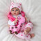 RBDTUYT Reborn Baby Puppen 22 Zoll 55cm Realistisch Weiches Vinylsilikon Wie Echt Babypuppe Echte Neugeborene Berühren Lebensechte Baby Mädchen