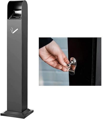 Cendriers Sur Pied Pour L'ExtéRieur, Cendriers En Acier Inoxydable RéSistants Au Vent Et à La Pluie, Collecteurs Verticaux De MéGots De Cigarettes, Cendriers Commerciaux, Pour Terrasse, Maison, Bar