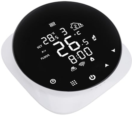 SUNGOOYUE Smart Termostat, Realtidsövervakning, Smart Kontroll, Exakt Temperatur, Rymdsparande Design, Mångsidig Användning, LCD-display, Idealisk för Hem, Kontor