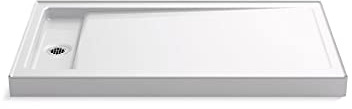 KOHLER Bellwether 60 In. x 34 In. Single-Threshold Shower Base with Left Center Drain, White