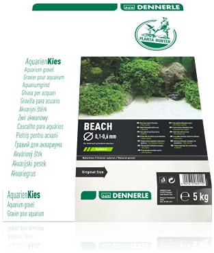 Dennerle Naturkies Plantahunter Beach 0,1-0,6 mm - Aquarienkies, Bodengrund fürs Aquarium
