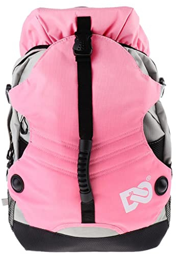 SM SunniMix Mochila De Patines De Hielo/En Línea/con Ruedas - Bolsas De Patinaje Grandes para Llevar Patines De Hielo, Patines De Ruedas, Artículos Deportivos - Rosado, Tal como se Describe