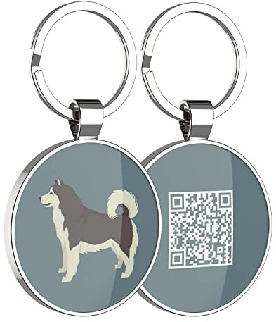 DISONTAG QR Code Hundemarke ID 41 Hunderassen Personalisierte Soziale Online Seite-Kostenlos Online Haustier Profil-Modifizierbar-Kontrolle der Privatsphäre-Keine APP Erforderlich