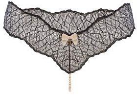 Bracli 2041 Perlenstring Sydney (einreihig) S, M, L in 4 Farben Größe S, Farbe Schwarz