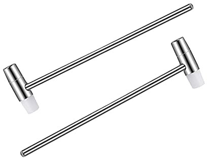 FSSTUD 2 PCS Dual Head Jewelers Rubber Hammer Mallet Mini Plastic Hammer Watch Tools for Leather Crafts Jewelry