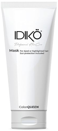 IDIKÖ Mascarilla Pelo Teñido 200ml, Protege el Color del Pelo y Alarga su Duración, Mascarilla Hidratante del Cabello, Incorpora Protección Solar