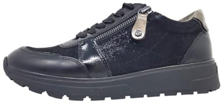 Tamaris Comfort 8-83709-41 Comfort Fit-Plantilla Intercambiable de Piel, Suela Flexible, con Cremallera Lateral, Zapatillas Mujer