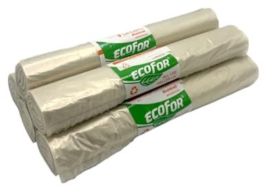 50 sacchi spazzatura 90x120-150 litri resistenti (Trasparente)