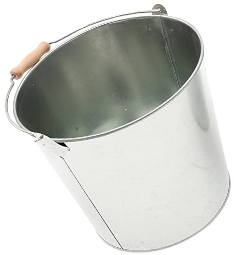 Operitacx Cubo De Ceniza De Chimenea De Metal Jaula para Quemar China Pozo De Leña Balde Incinerador Pozo De Fuego De Tambor Quemado Cubo De Compost Caja De Herramientas Planchar