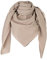 Scandi Linen Musselin Tuch Damen - Musselintuch, Musselin Schal, Halstuch Damen - Dreieckig, Beige