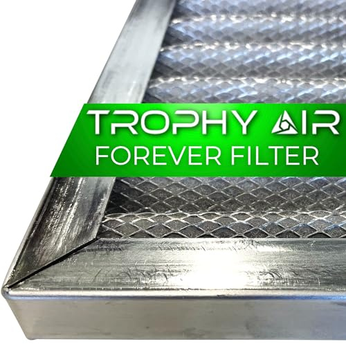 Trophy Air Merv 8 Waschbarer Ofenfilter, lebenslanger HVAC- und Ofen-Luftfilter, waschbar, hervorragende Partikelaufnahmefähigkeit, hochwertiges Aluminium, 24 x 30 x 1