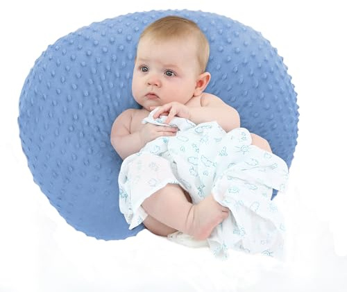 LAT LEE AND TOWN Petit coussin d'allaitement Minky - coussin de grossesse Coussin d'allaitement et d'allaitement pour nouveau-nés garçons et filles Cadeau