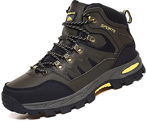 VTASQ Scarponi da trekking da uomo e donna, impermeabili, scarpe da ginnastica leggere, da campeggio, arrampicata, scarpe da ginnastica, colore verde, taglia 38