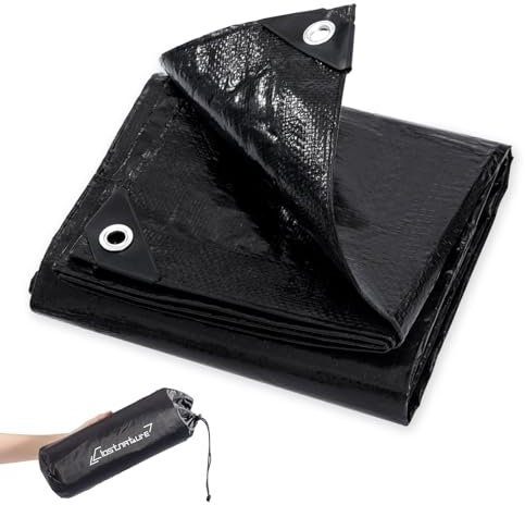 Clostnature wasserdichte Zeltunterlage - 220 x 150 cm Zeltboden aus PE, Wetterfeste Plane mit Verstärkten Ösen Vielseitige Camping-Bodenplane für Outdoor Wandern, Geeignet für 2 Personen Zelte