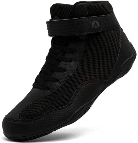 Mufanton Chaussures de Lutte pour Hommes Bottes de Boxe pour Homme Wrestling Shoes Chaussures d'arts Martiaux antidérapantes