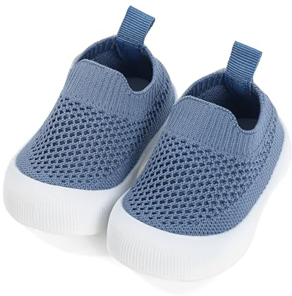 Cheerful Mario 0-3 Años Zapatos Bebe Primeros Pasos Zapatillas Bebe Niño Niña Suave Transpirable y Cómodo Azul 18-24 Meses