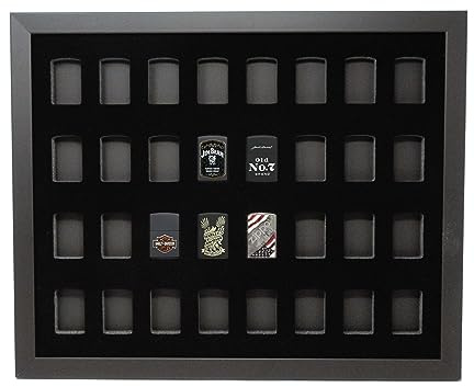 32 Zippo Lighters (not Included) Wall Display Picture Frame Made in USA