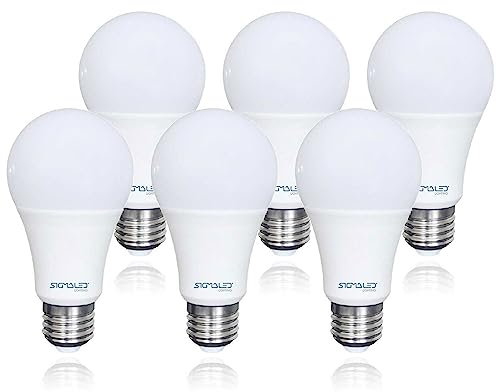 Sigmaled lighting - Lampadina LED E27 12W (equivalente a 90W) - 1150 lumen - Luce naturale 4000K - Attacco grande - Lampada led Bulbo A60-6 PEZZI