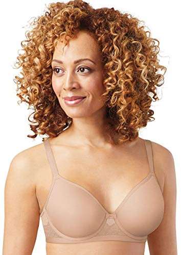 Bali Women's One Smooth U Ultra Light Spacer Open Neckline Bra, Nude, 42DD