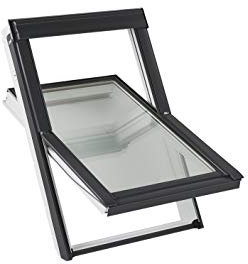 Velux Sparpaket Sunshine - Dachfenster+Eindeckrahmen+Hitzeschutzmarkise (78 x 140 MK08, EDS 0000 - für Schiefer)