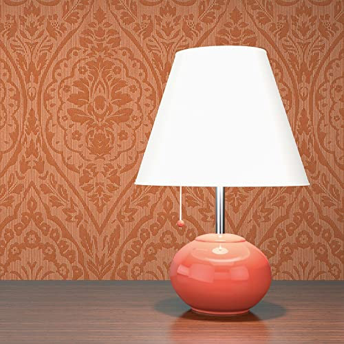 TADESSI Tapete Streifen Pierre M1-No.3850 | Vliestapete | Orange | Barocktapete | Gestreift