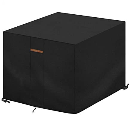 SanGlory Housse Salon de Jardin Exterieur Housse de Protection Table de Jardin 600D Oxford Tissu Bache Table de Jardin Imperméable Housses pour Mobilier de Jardin, Carré, Anti-UV, 94x94x90cm