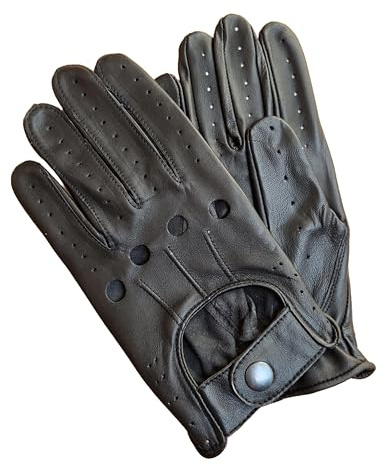 Gants de Conduite Pour Hommes - Automobile - (Black, M)