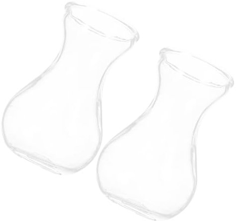 2St Hyazinthenvase Mini-Pflanzgefäße Blumenvase Jahrgang Ornament Dekor einfache Bastelvase aus Glas einzigartige Vase Anlage Container Blumenarrangement schmücken Blumenbehälter