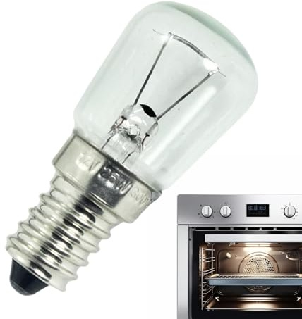 E14 LED Glödlampa - 12V Värmebeständig för Ugn, Spisfläkt och Köksmaskiner | Apparatlampa