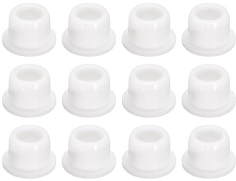 QUARKZMAN 12 st. vita öronproppar, gummipropp för hål 13–14 mm/0,51–0,55 tum