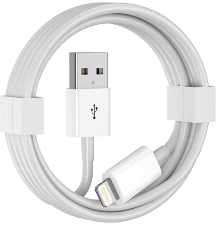 Car Apple Carplay Cable,3FT Car Charger Cord USB A to Lightning Cable White