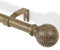 DEFYNEE Asta per Tende Telescopica in Effetto Legno (41-71 cm) – Diametro 25 mm, Montaggio a Parete/Soffitto, Ideale per Camera da Letto, Balcone o Soggiorno – Marrone scuro