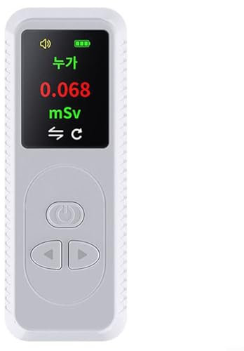 EXTRWORY Radiation Detector Personal Nuclear Radiation Detector Geiger Counter, Portable Dosimeter, TFT Display X Beta Gamma Measurement(White)