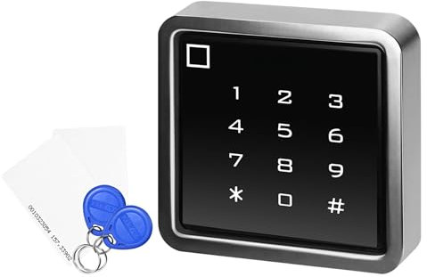 MIRATIC Digicode Portail avec Tuya App Serrure Connectée WiFi avec Lecteur de Porte-Clés RFID et Cartes Résistante IP68