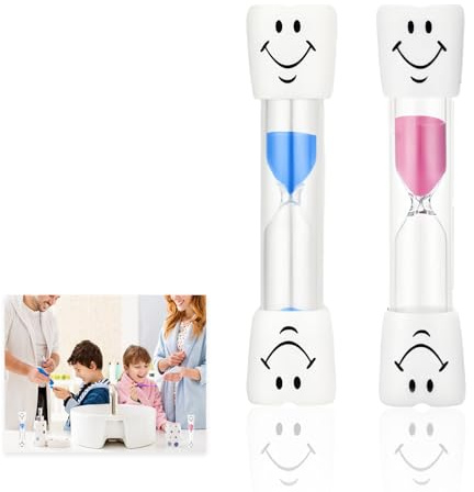 2 Stück Sanduhr Zähneputzen Kinder,Timer Minuten Für Sanduhren ZäHneputzen Set,Zahnputz,Zahnputzuhr Uhr,Minute Children's Toothbrush,Zahnputztimer