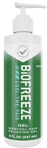 Biofreeze Pain Relief Gel, Arthritis Pain Reliver, Knee & Lower Back Pain Relief, Sore Muscle Relief, Neck Pain Relief, Pharmacist Recommended, 8 FL OZ Biofreeze Menthol Gel
