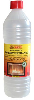 Favorit Bio-Brennethanol (1 Liter, für Indoor- und Dekokamine, rückstandslose Verbrennung, aus nachwachsenden Rohstoffen) 1802