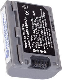 AboutBatteries Batterie pour Sony DCR-DVD92E, 7.2V, 750mAh, Li-ION