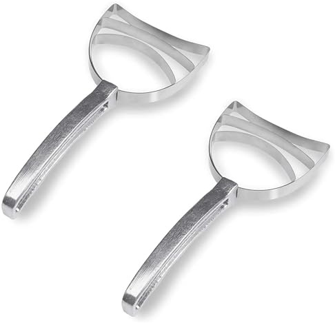 BOLEXINO Stainless Steel Meat Bone Dust Scraper Tool, 2 Pack for Kitchen