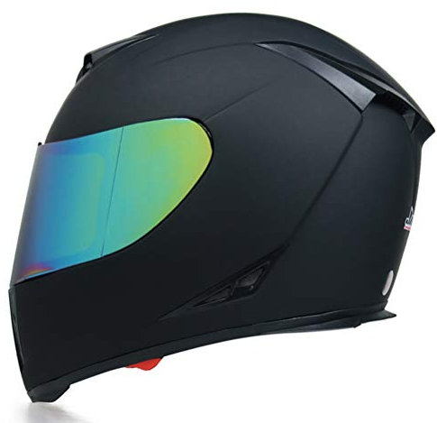 Vintage Motorradhelm Motorradhelme für Mann Motorrad Integralhelme mit getönten Visier Motorradhelm Haken für die Wand